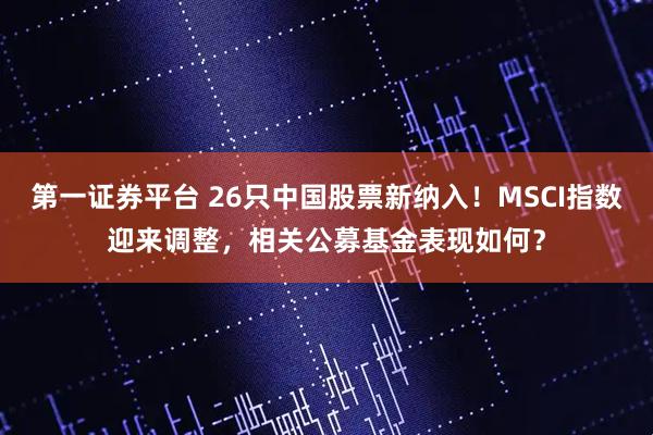 第一证券平台 26只中国股票新纳入！MSCI指数迎来调整，相关公募基金表现如何？