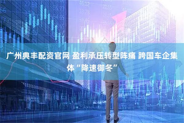 广州典丰配资官网 盈利承压转型阵痛 跨国车企集体“降速御冬”